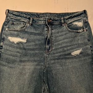 American Eagle Mom Straight Jean Stretch